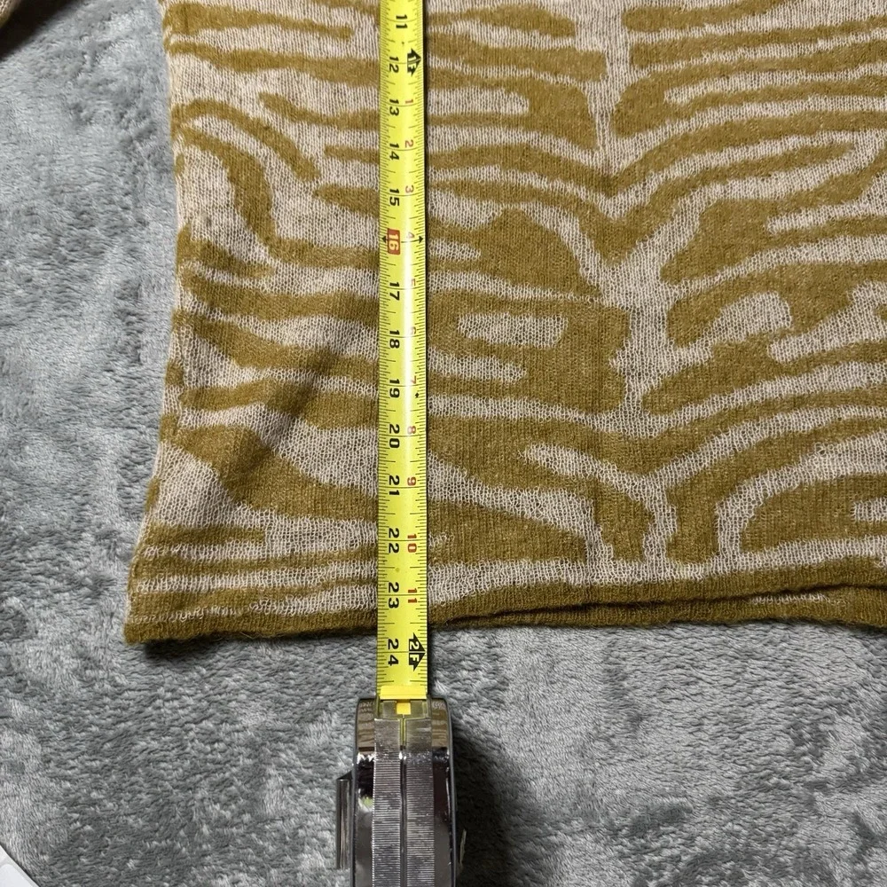 SCALPERS Womens Wool/Alpaca Blend Zebra Pront‎ Longsleeve Size Small